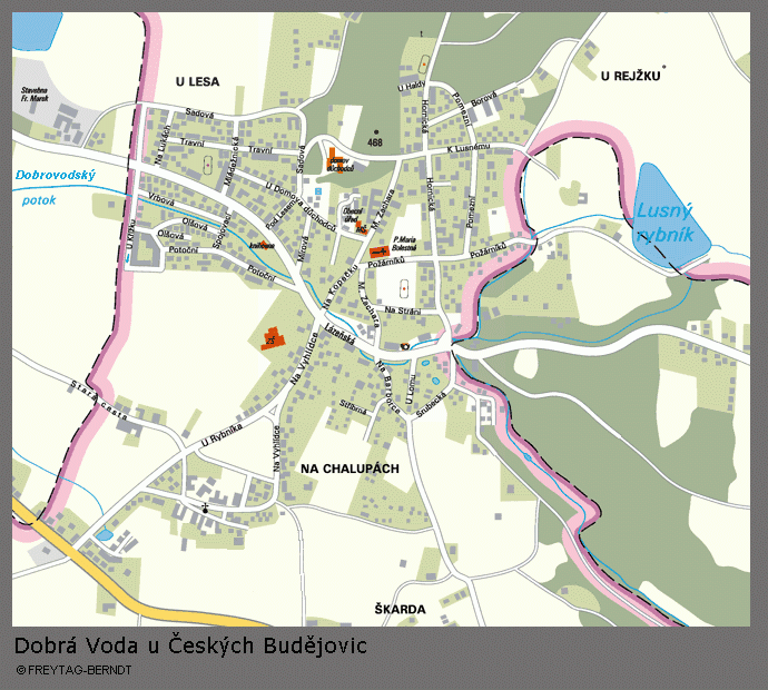 mapa Dobrá Voda celek.